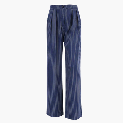Blau gestreifte Hose