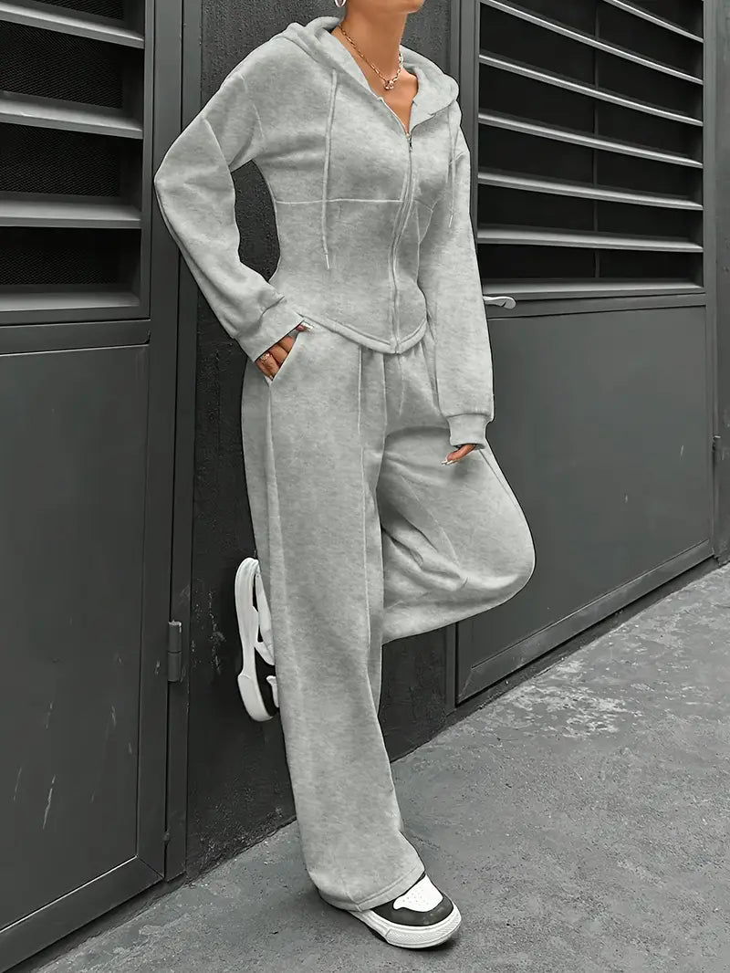 Nanci - Lässiges Zweiteiliges Set Mit Langen Ärmeln