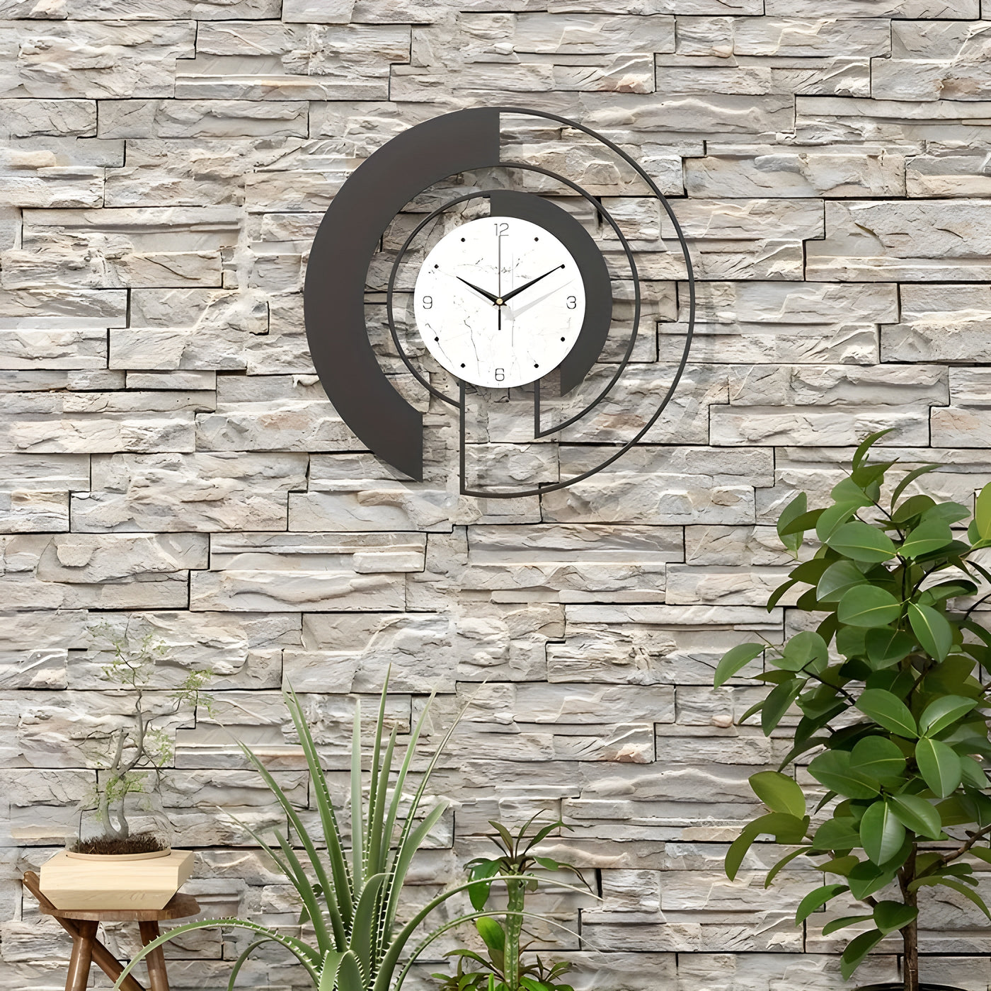 TimelessArc Clock – Minimalistische Geräuschlose geometrische Wanduhr