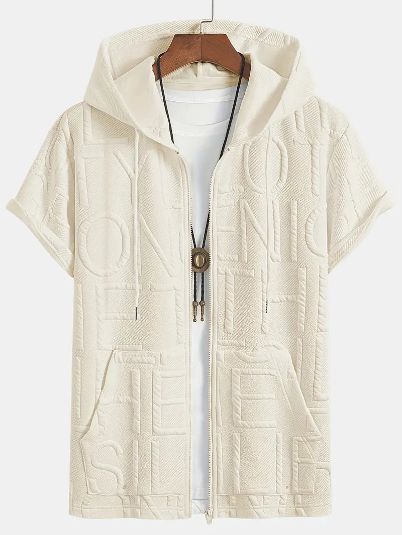 Henryk – Elegante Kurze Ärmel Kapuzen Mit Reißverschluss