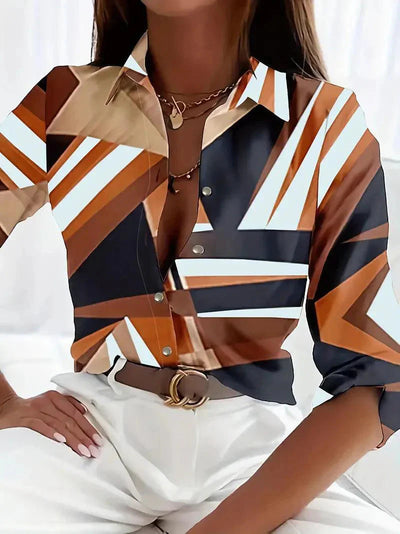 Bluse mit Blumenmuster und Knopfdetails für feminine Eleganz für Damen