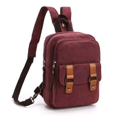 Unisex-Rucksack mit mehreren Taschen im Vintage-Stil - Axel