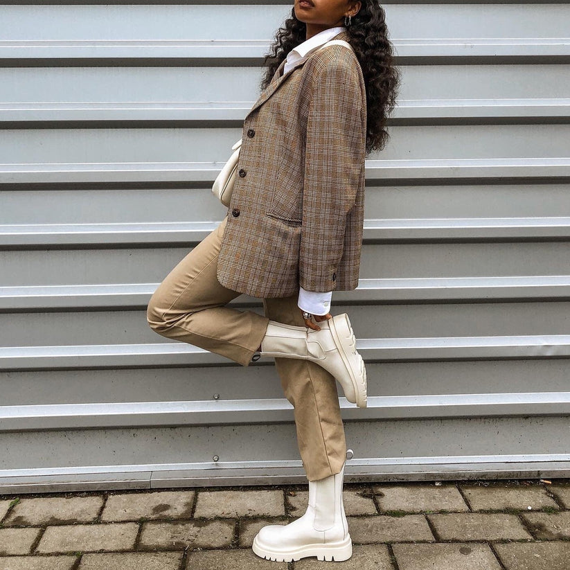 Chunky Sohle Stiefeletten für Damen