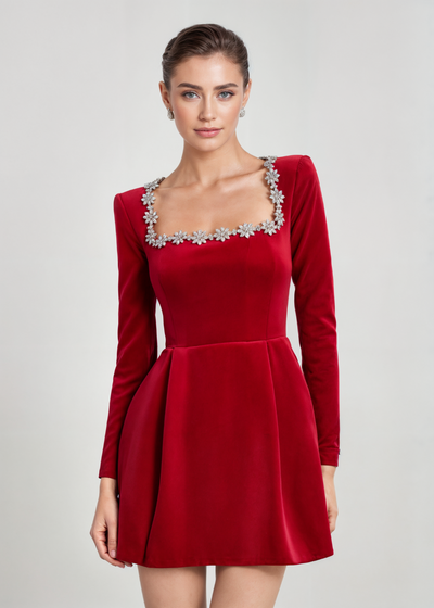 Brandt & Belle | Elegantes Samt-Minikleid