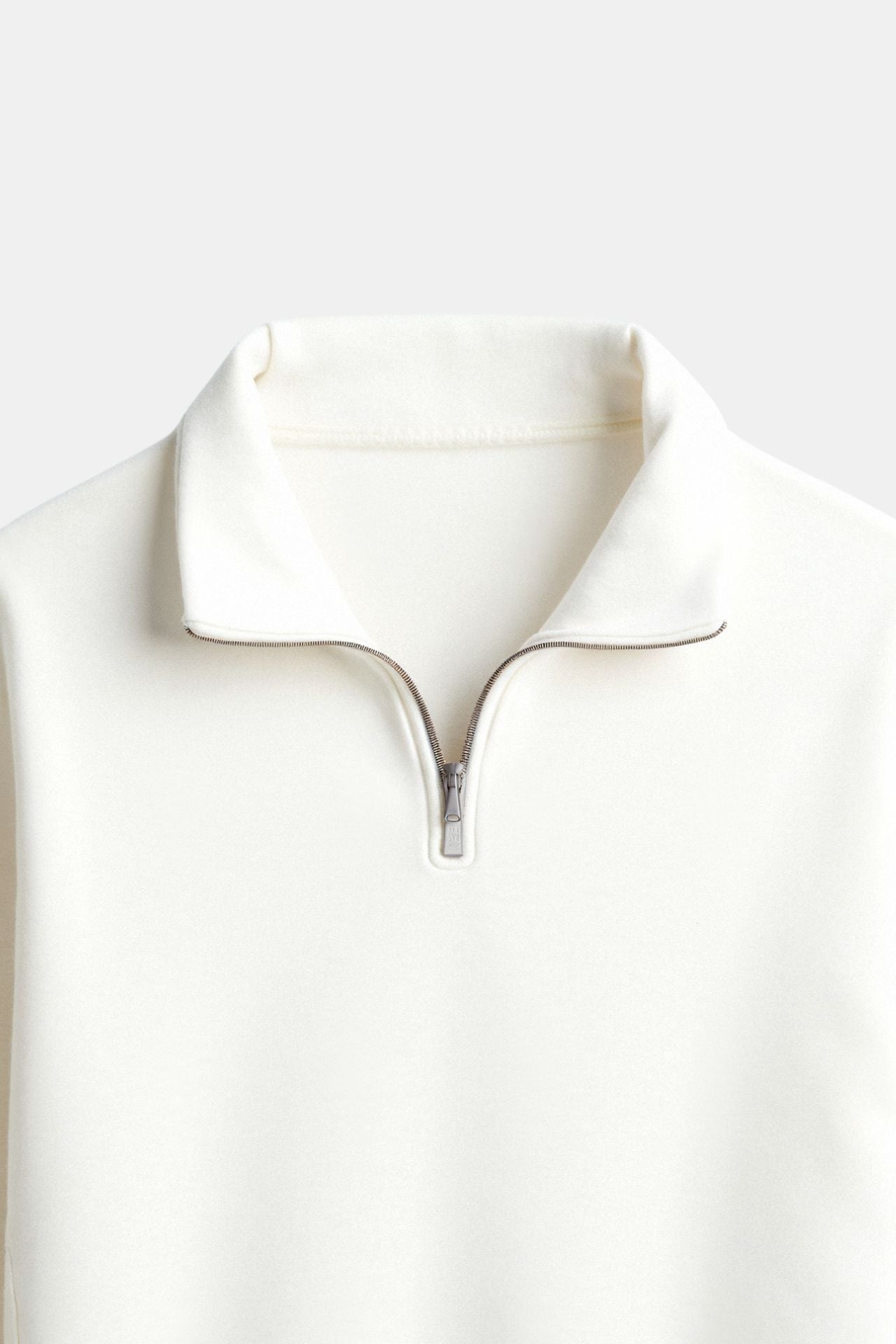 Minimalistischer Fleece-Pullover mit Reißverschluss – Wärme & Stil vereint