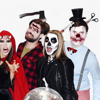 GothicGlow Halloween Haarreifen – Dunkler Gothic-Stil für Gruselfeiern