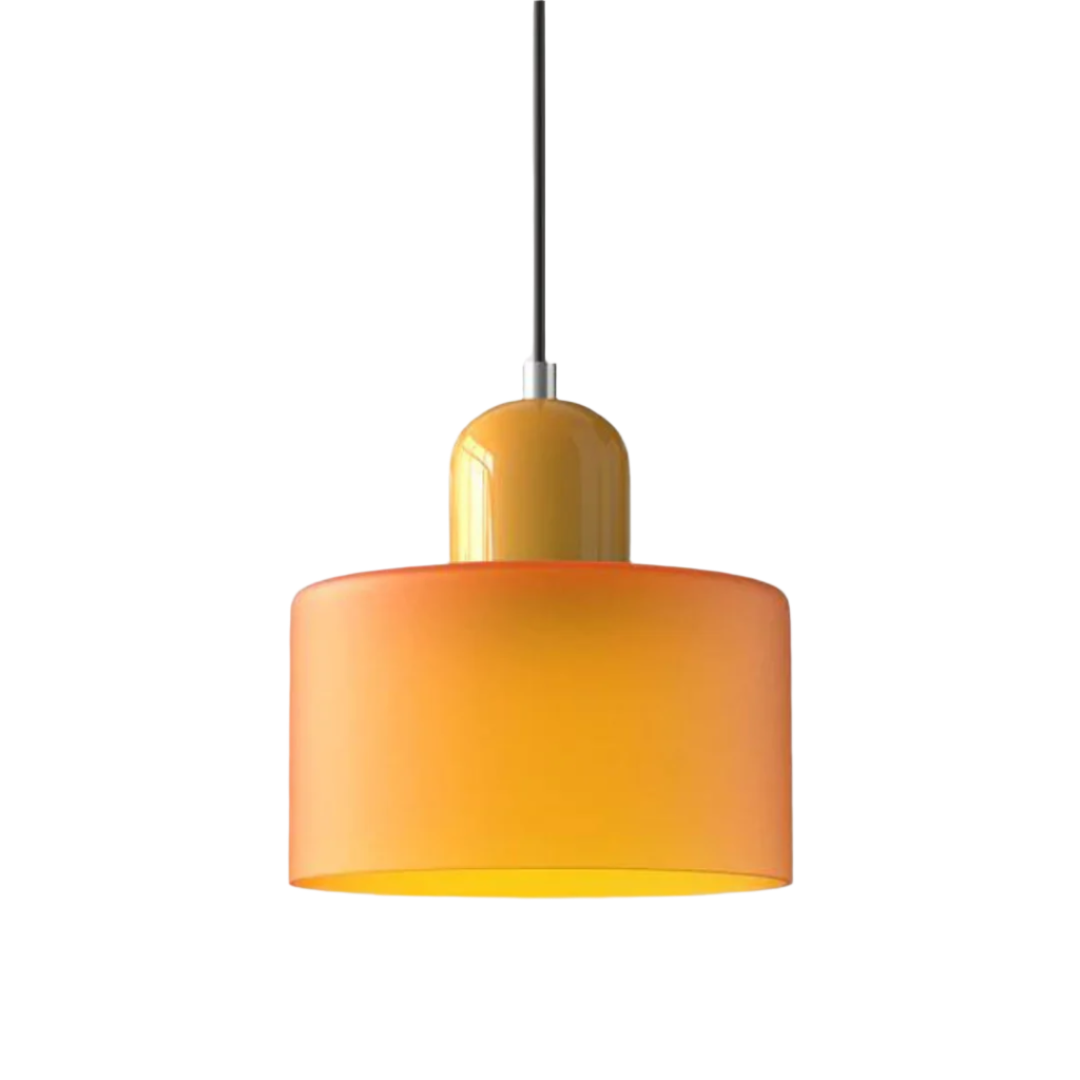 GlamorGlass Light - Europäische Retro Zylinder Pendelleuchte