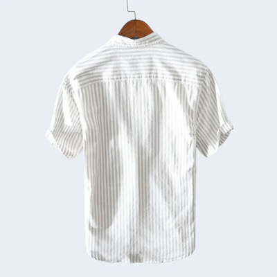 Kurzärmliges Button Down Hemd Für Herren | Streifen