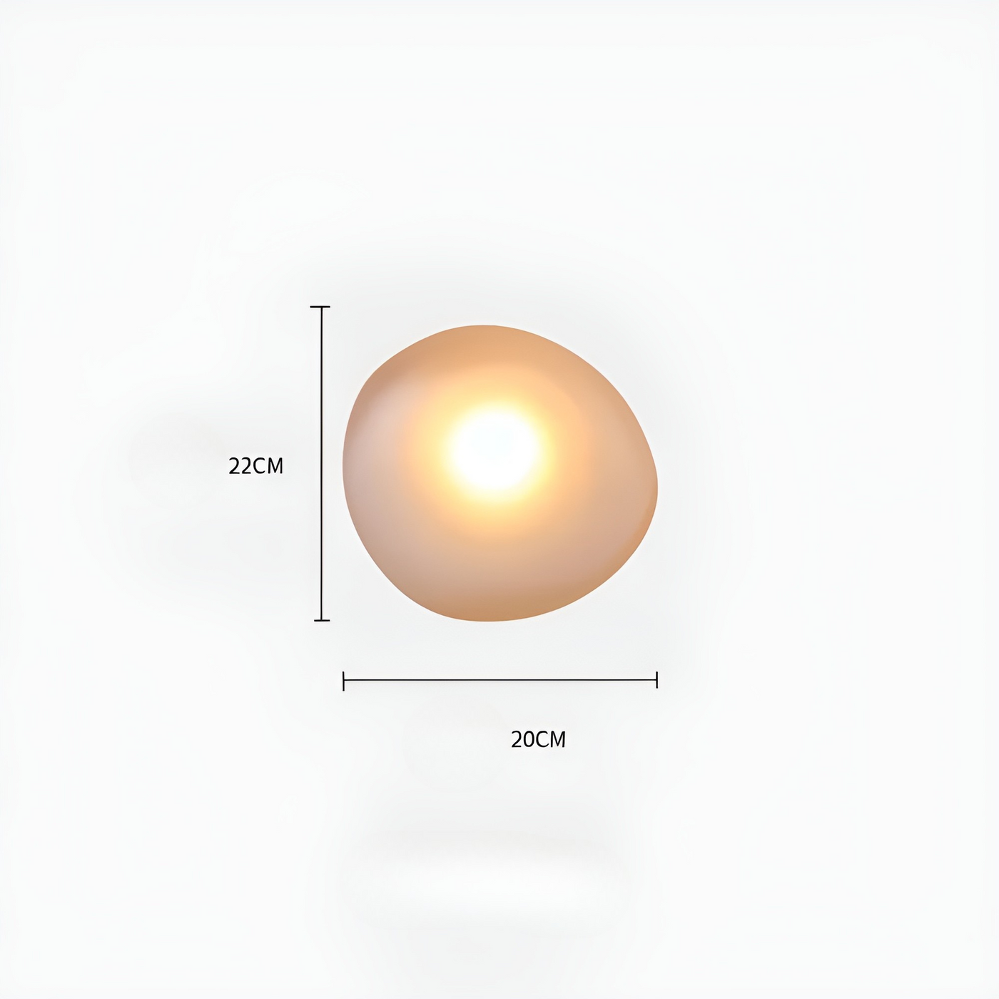 LumePebble Light – Nordische Kieselstein-Style LED-Wandleuchte