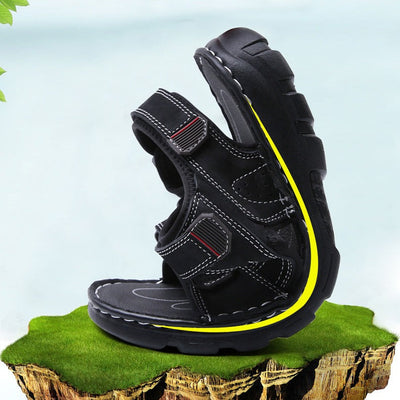 Herren Freizeit Sandalen schwarz verstellbare Riemen - Hanoi