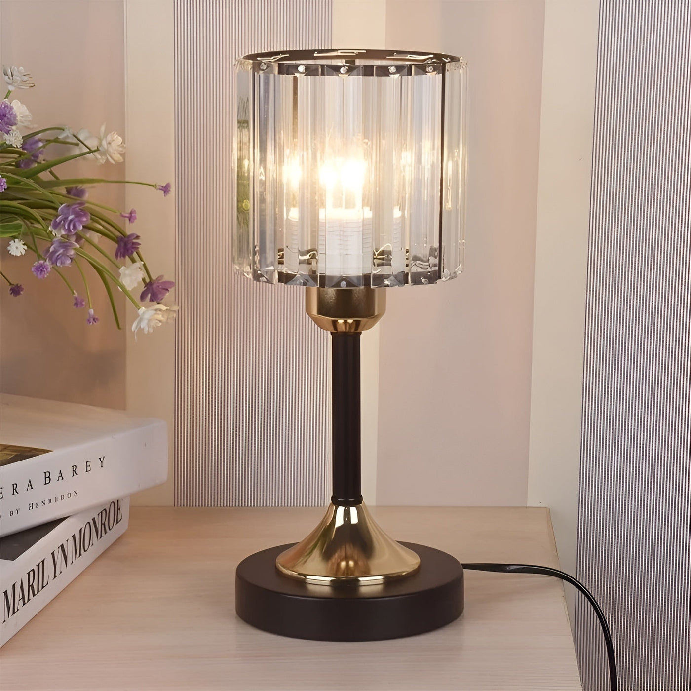 GlowGem Lamp - Nordische Kristall-LED-Tischlampe