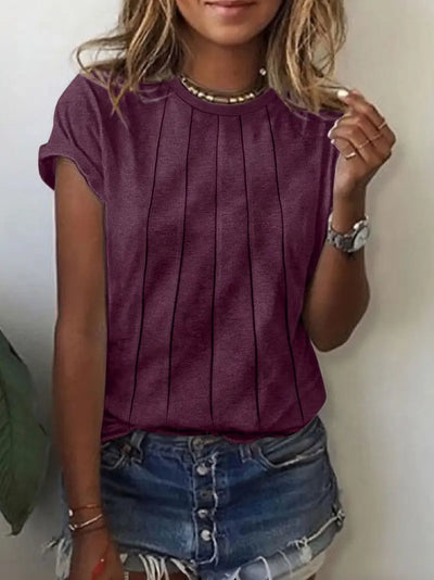 Vitaliya - Lässiges T-Hemd Mit Kurzen Ärmeln