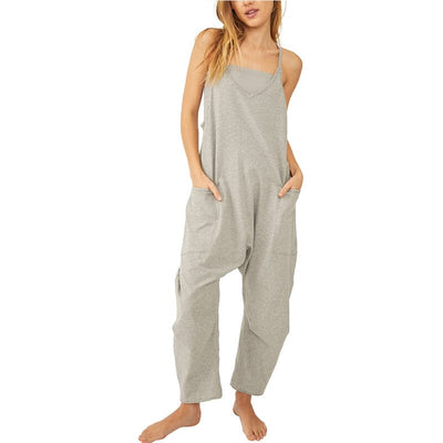 Ärmelloser Jumpsuit mit Taschen für Damen
