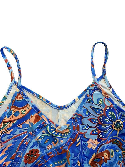 Ärmelloses Paisley-Cami-Kleid für Damen