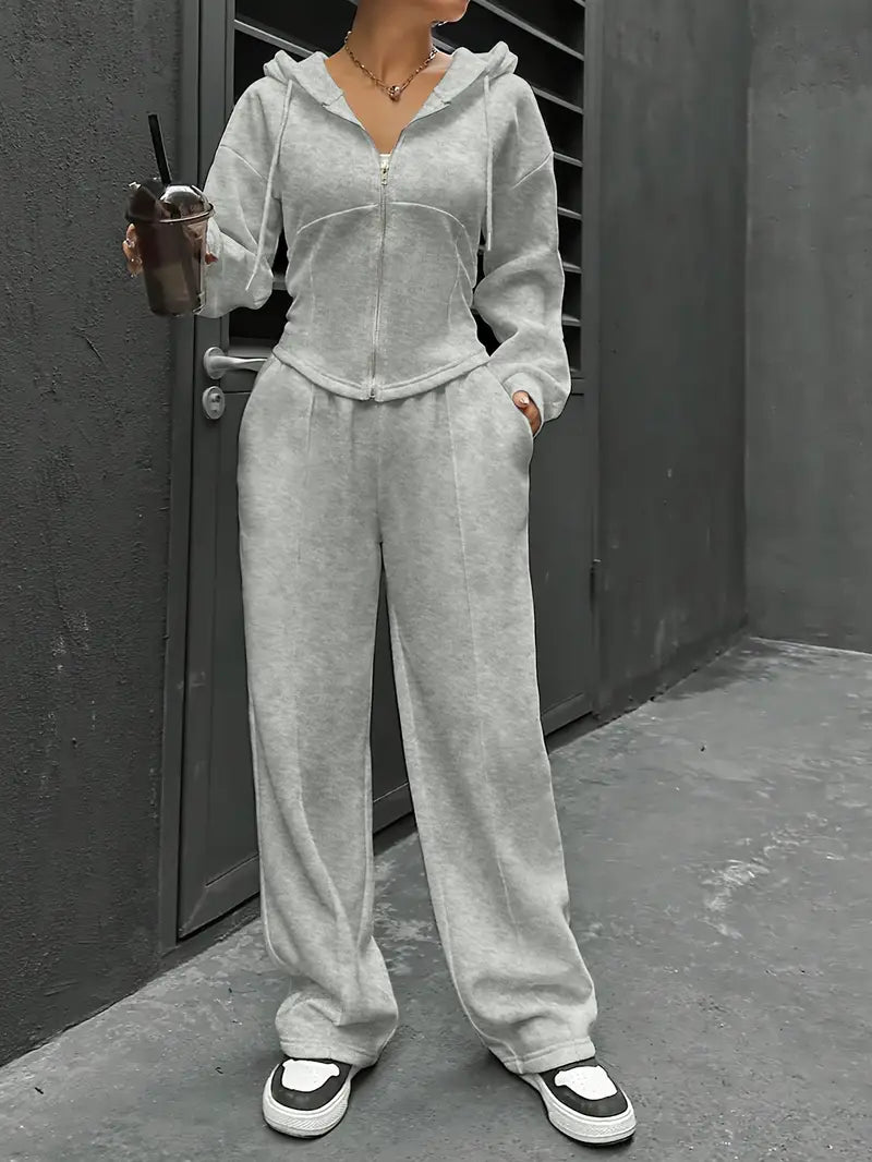 Nanci - Lässiges Zweiteiliges Set Mit Langen Ärmeln