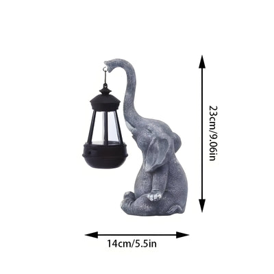 SunTrunk Light – Solarbetriebene Elefanten-Statue mit Licht
