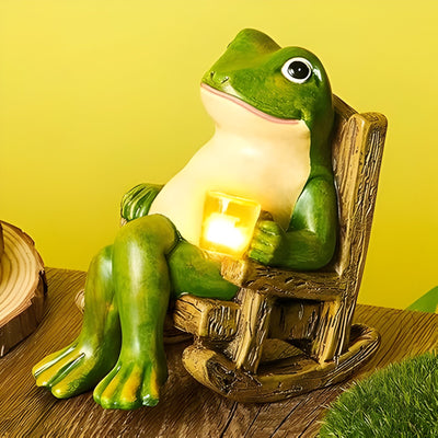 PondGuard Light - Solar Garten Frosch Statue Leuchte