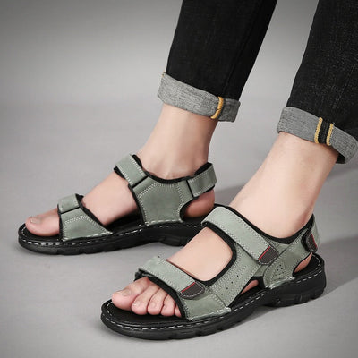 Herren Freizeit Sandalen schwarz verstellbare Riemen - Hanoi