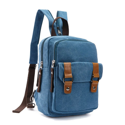 Unisex-Rucksack mit mehreren Taschen im Vintage-Stil - Axel