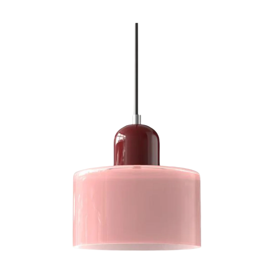 GlamorGlass Light - Europäische Retro Zylinder Pendelleuchte