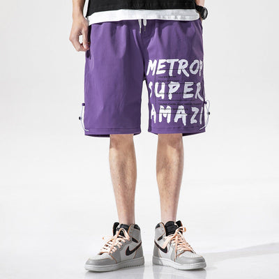 Grafische Baumwollshorts für Männer im urbanen Stil - Damien