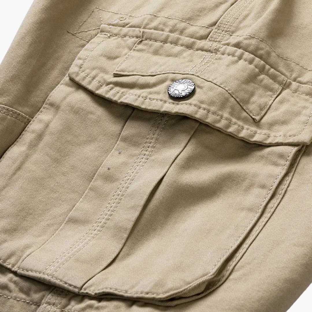 Herren Cargoshorts mit Taschen und Gürtel für den Sommer