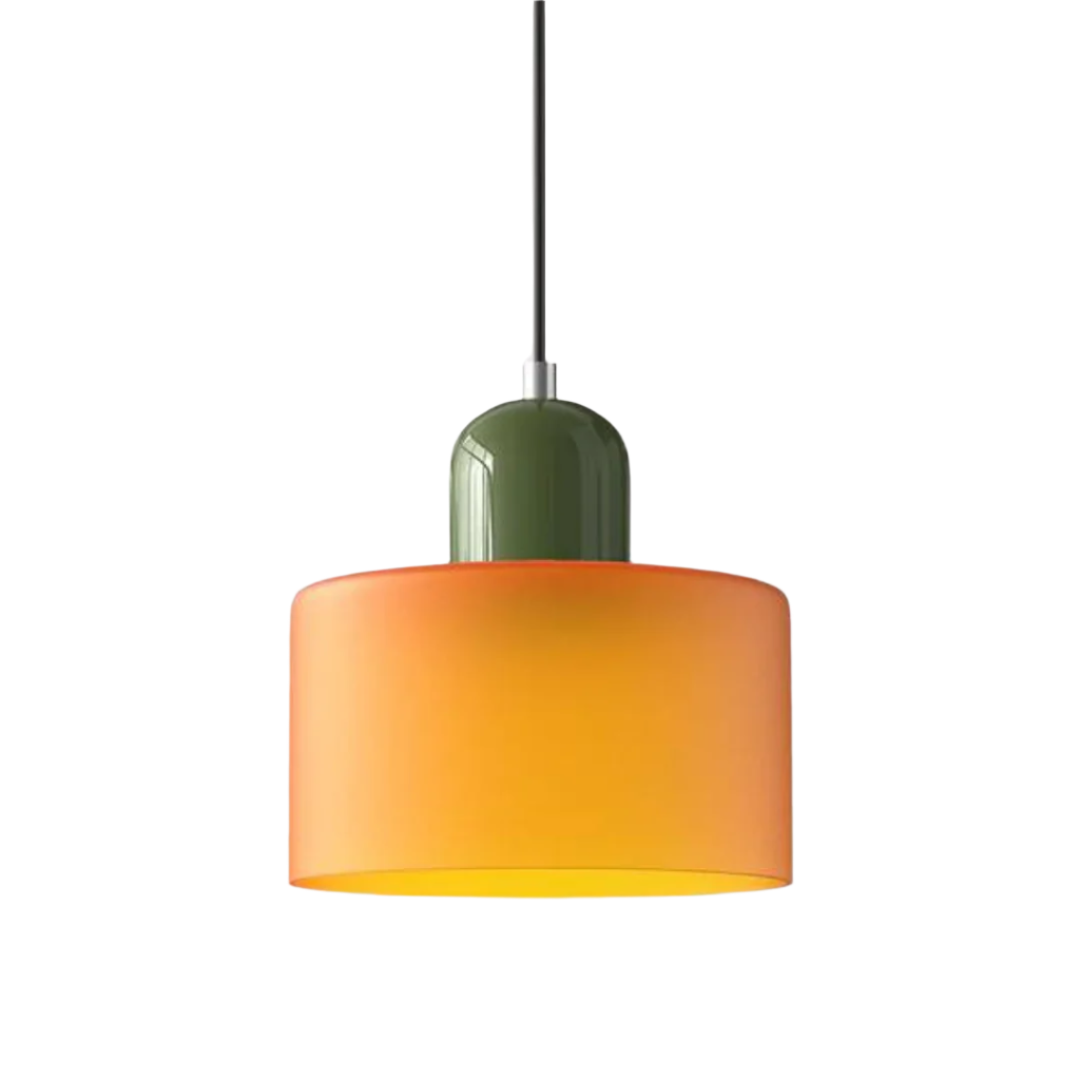 GlamorGlass Light - Europäische Retro Zylinder Pendelleuchte