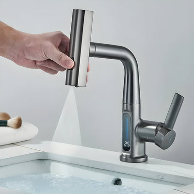 AquaForge - Dreistufiger Edelstahl Wasserhahn