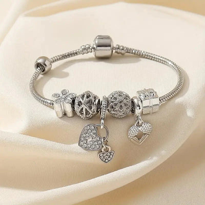 Modisches Armband mit Strasssteinen und Blumen für Damen