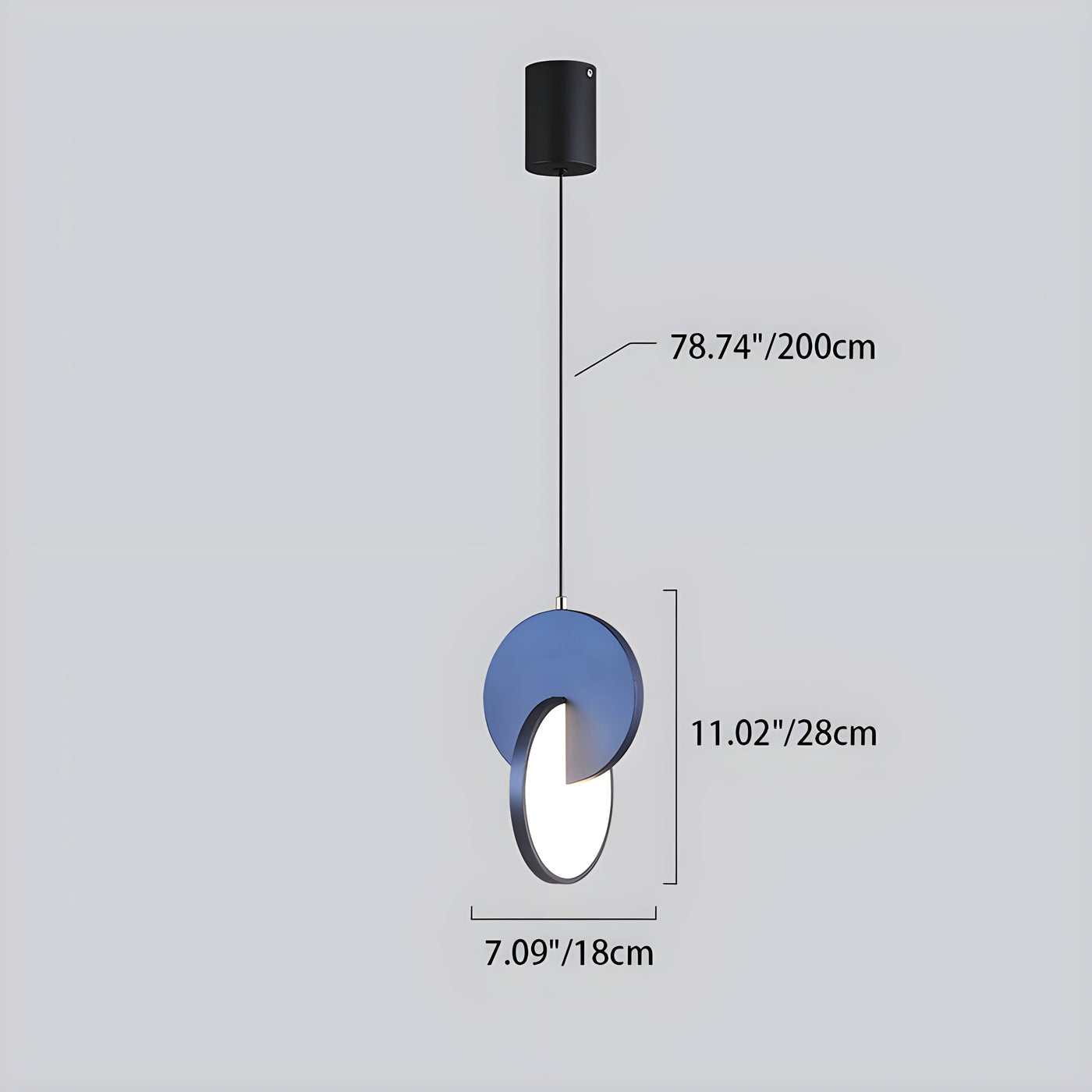 EclipseLuxe Light – Skandinavische Runde Pendelleuchte