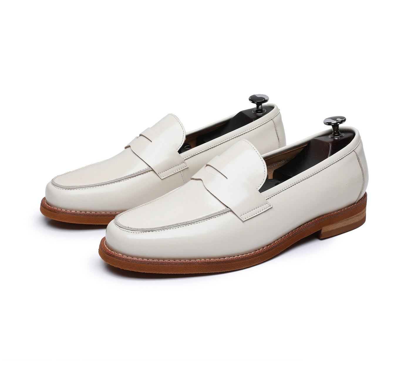 Klassische braune Herren-Slipper aus echtem Leder - Whitmore