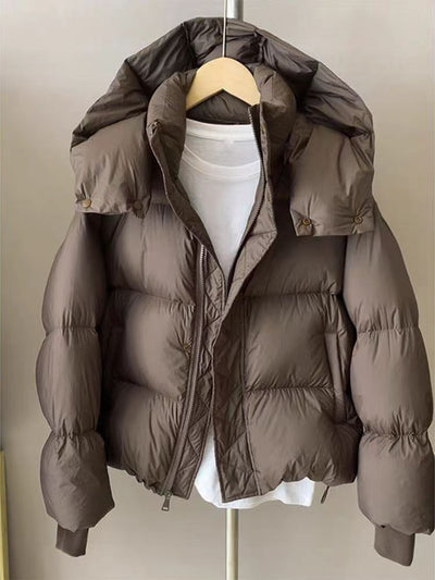 Pufferjacke mit Kapuze für Frauen