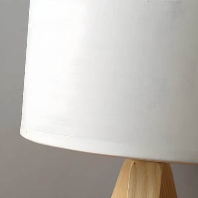 WoodFlow Lamp - Moderne LED-Augenschutz-Tischlampe aus Holz