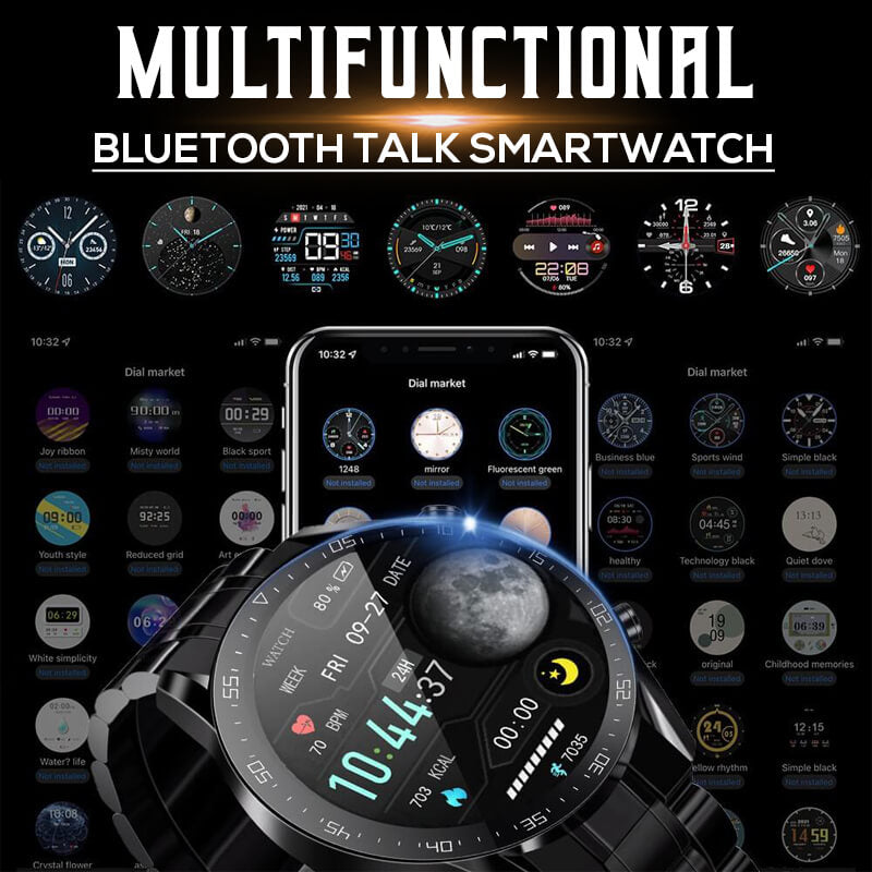 Multifunktionale Smartwatch mit Blutzuckermessung & NFC