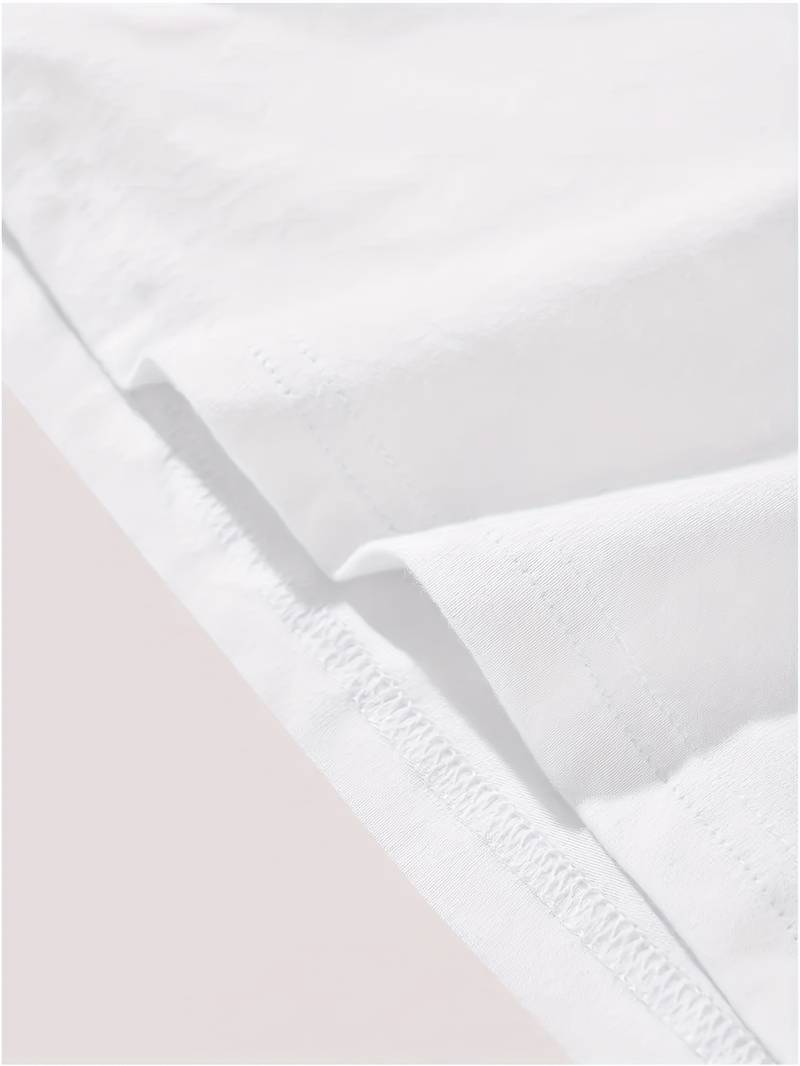 Herz-Print Kurzarm-T-Shirt für Damen