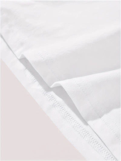 Herz-Print Kurzarm-T-Shirt für Damen