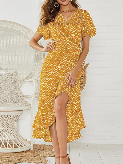 Assunta- Florales Boho Kleid Robe