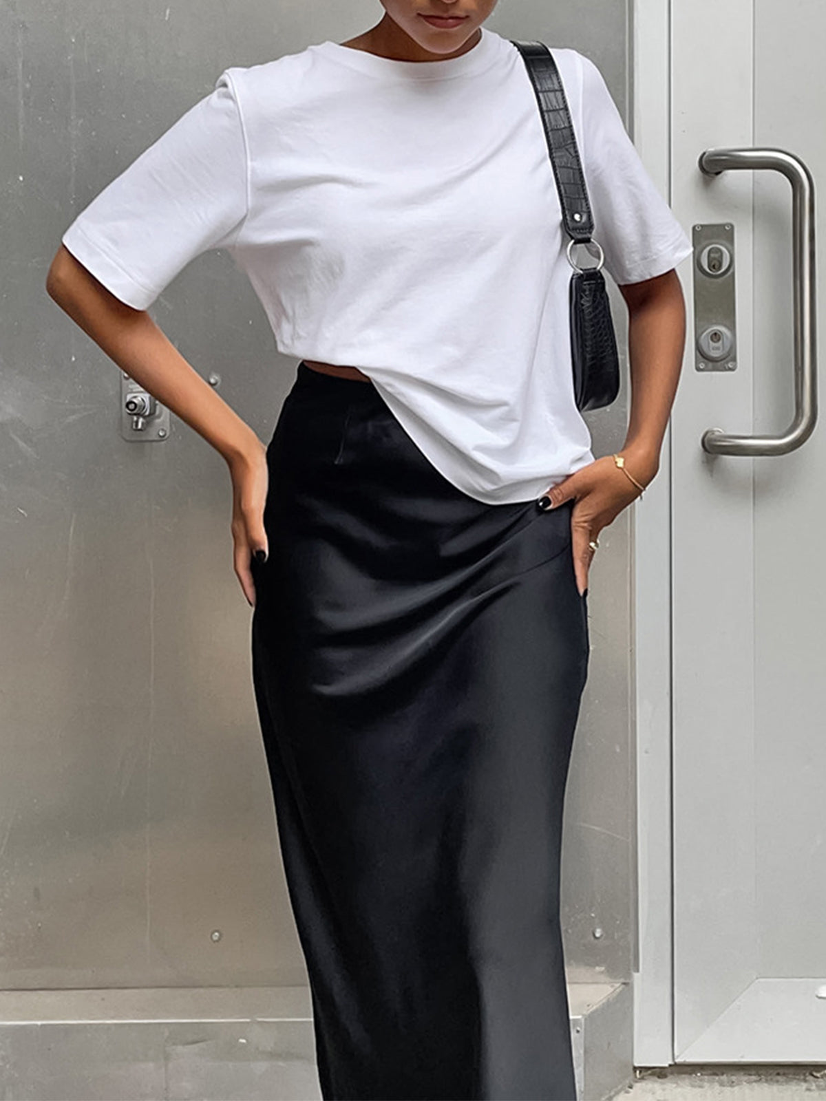 Anelis | Satin Maxirock