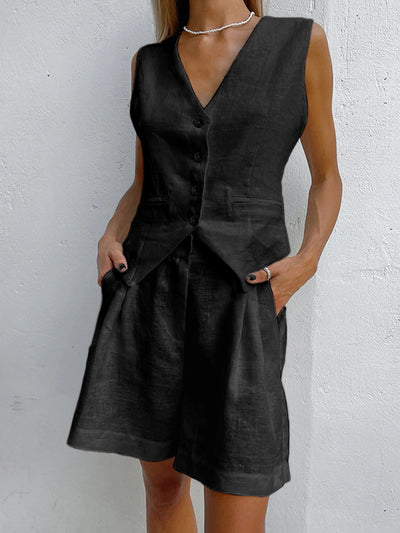 Xenia - Schicke ärmellose Weste und Hose für Damen