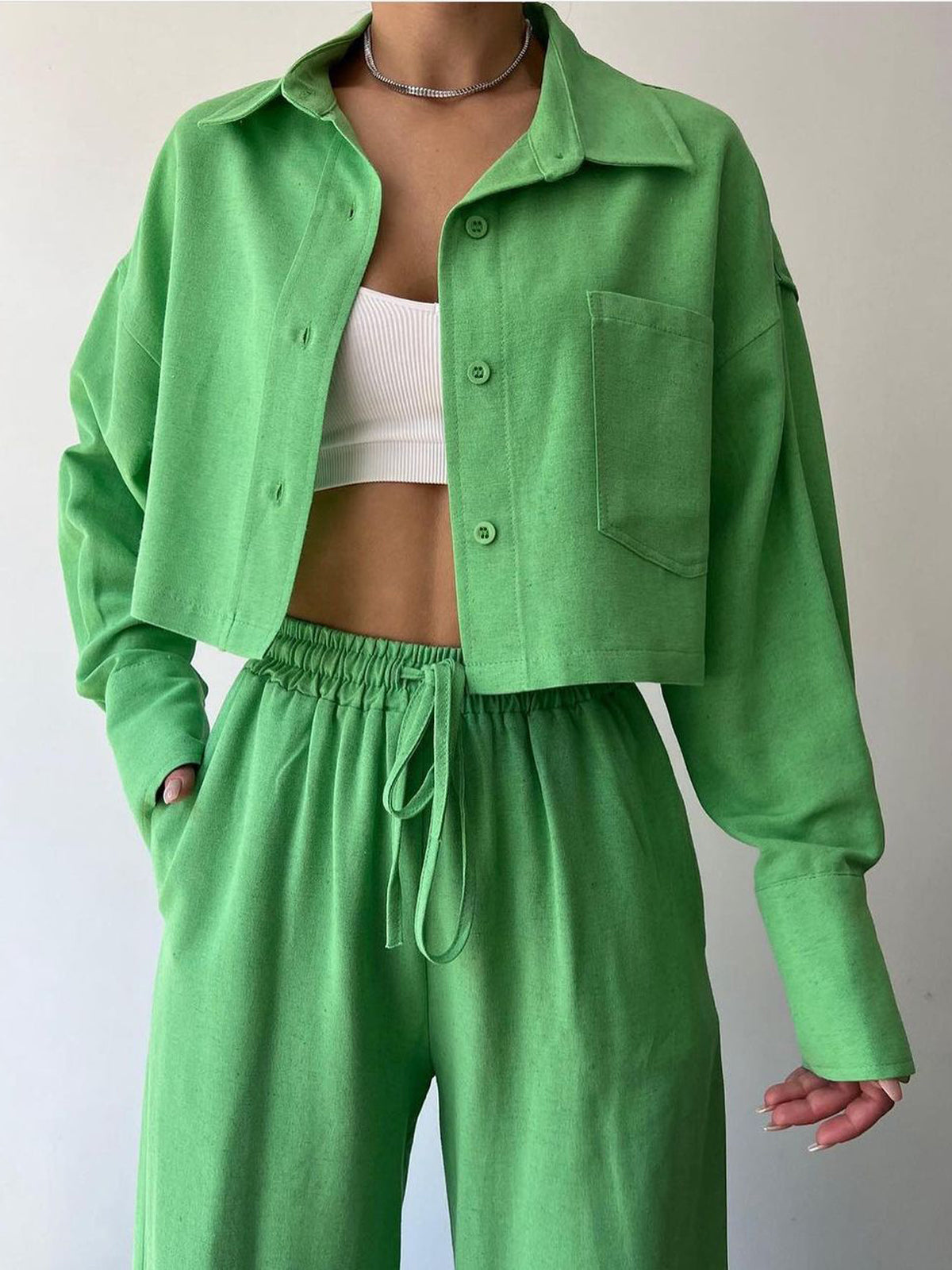 Vilma - Zweiteiliges Set aus Oberteil mit Reißverschluss und Hose mit Kordelzug