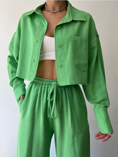 Vilma - Zweiteiliges Set aus Oberteil mit Reißverschluss und Hose mit Kordelzug