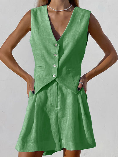 Xenia - Schicke ärmellose Weste und Hose für Damen