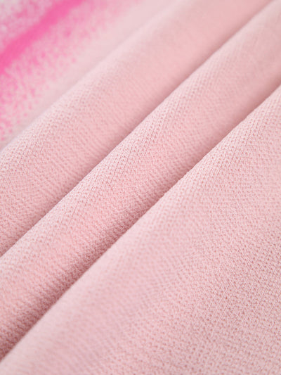 Giulia - Unregelmäßig gewelltes, ärmelloses langes Strickkleid