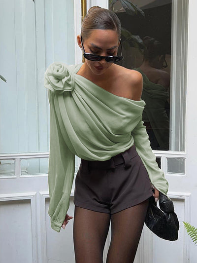 Amalina | Asymmetrische Bluse mit einer Schulter