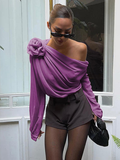 Amalina | Asymmetrische Bluse mit einer Schulter