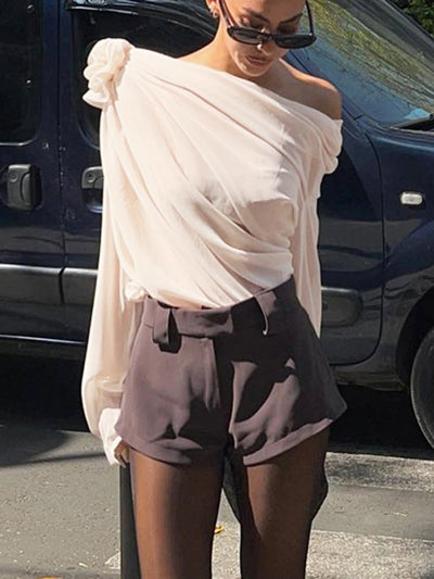 Amalina | Asymmetrische Bluse mit einer Schulter