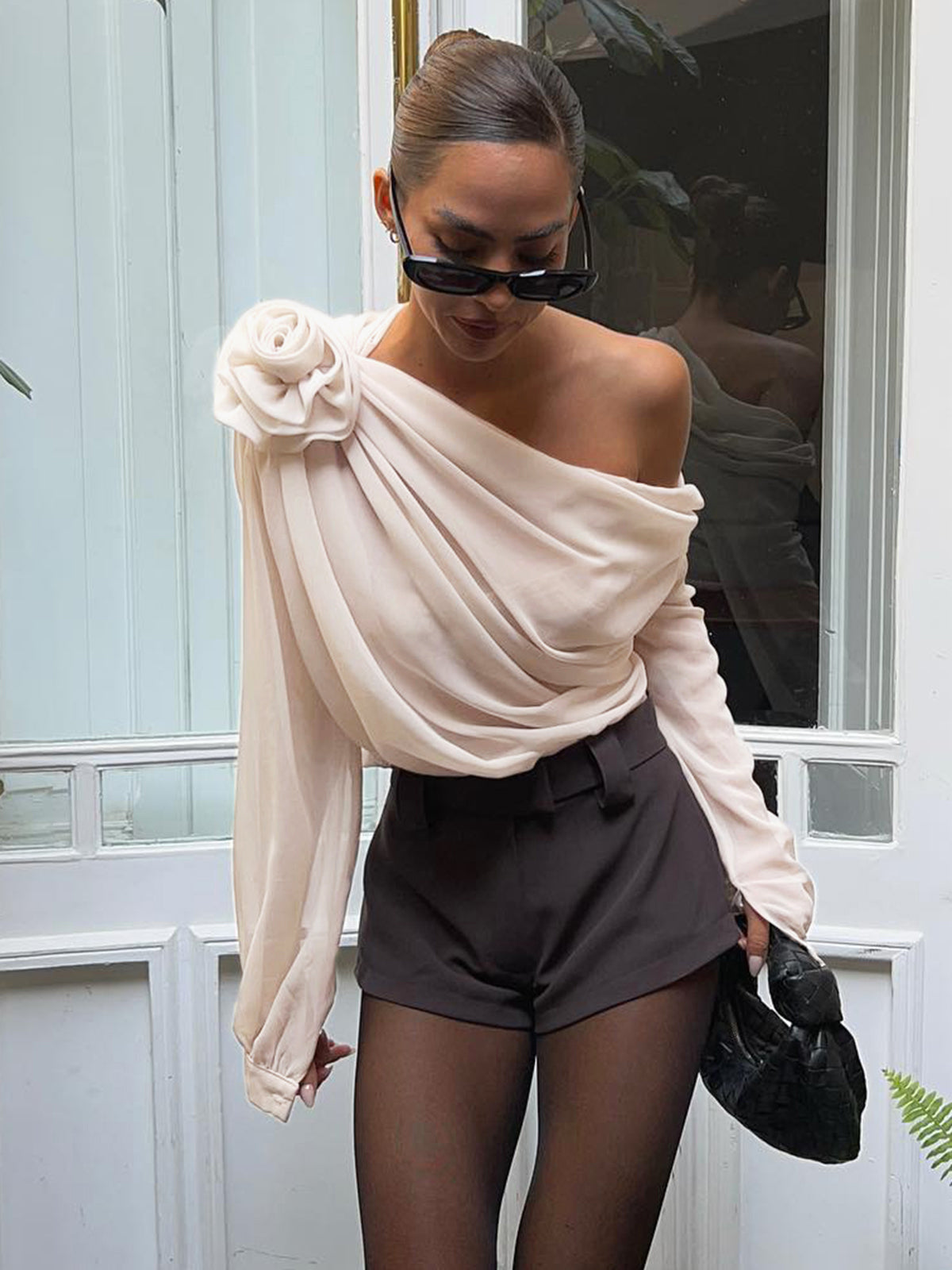 Amalina | Asymmetrische Bluse mit einer Schulter