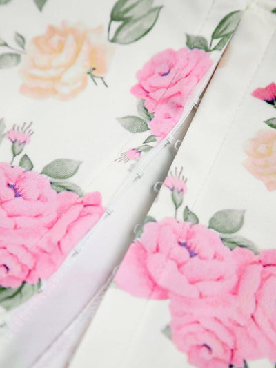 Nora - Blumenkorsett mit Herzausschnitt