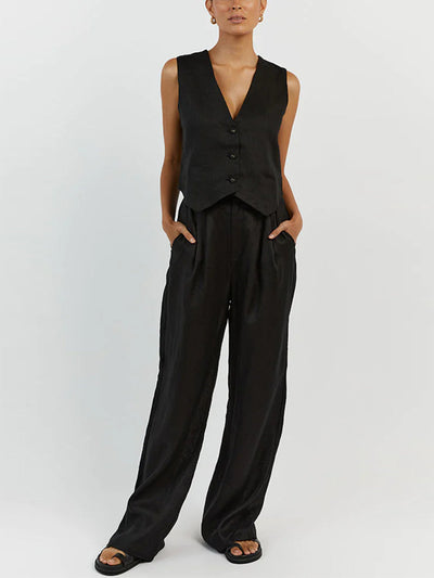 Emilia - Set aus ärmelloser Weste und Hose