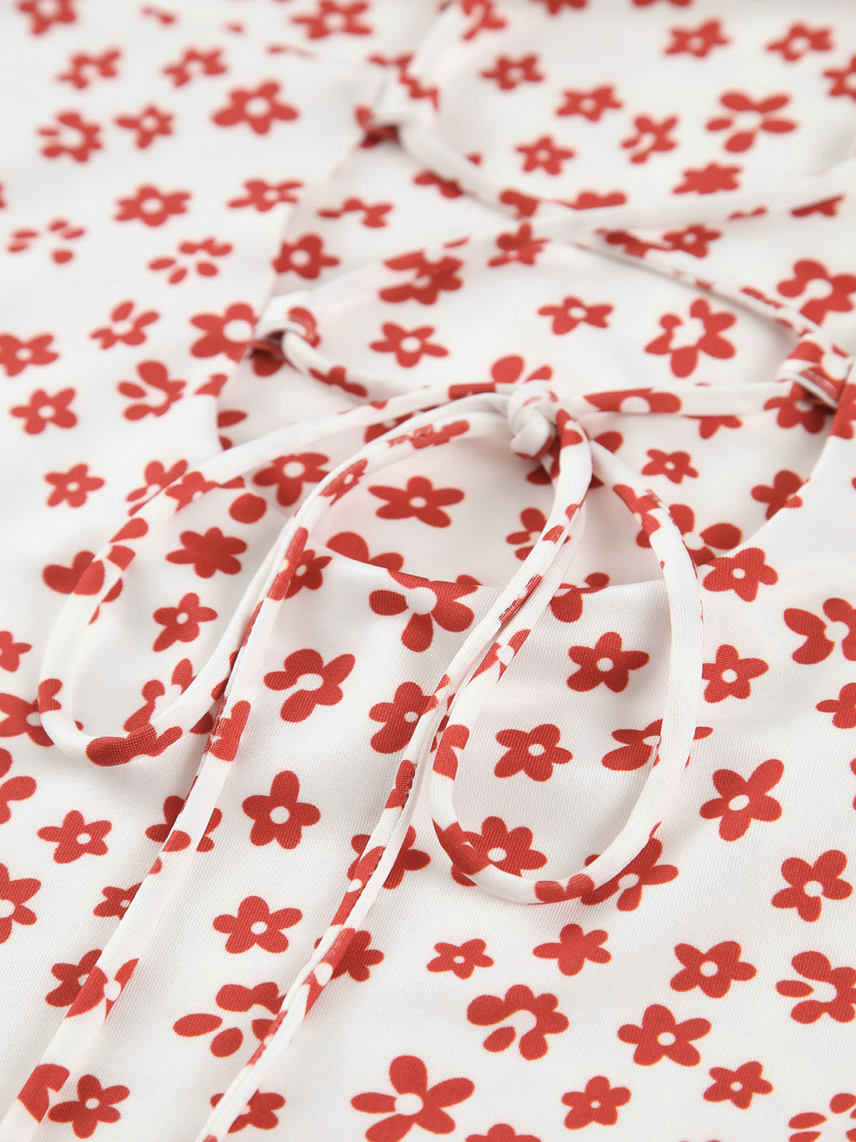 Langes Blumenkleid – Rückenfrei mit überkreuzten Trägern